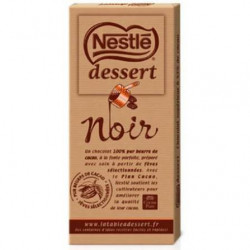 Tablette de chocolat noir