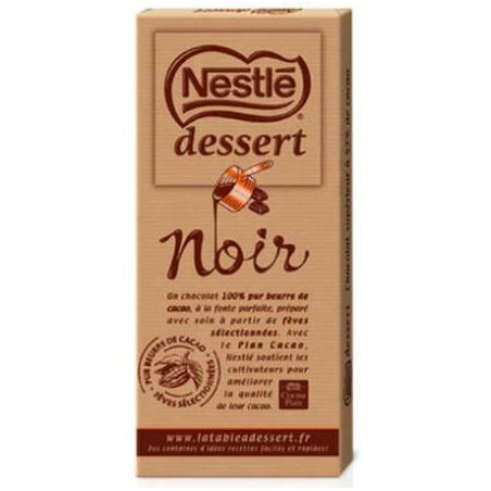 Tablette de chocolat noir