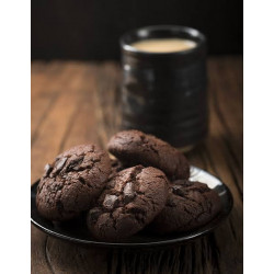 Biscuit croquant au chocolat noir